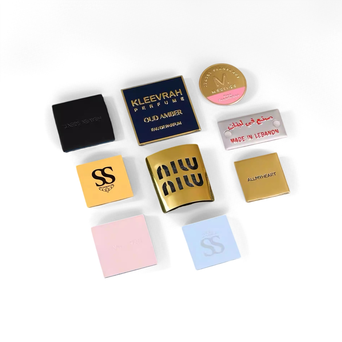 Perfume logo and label printing process