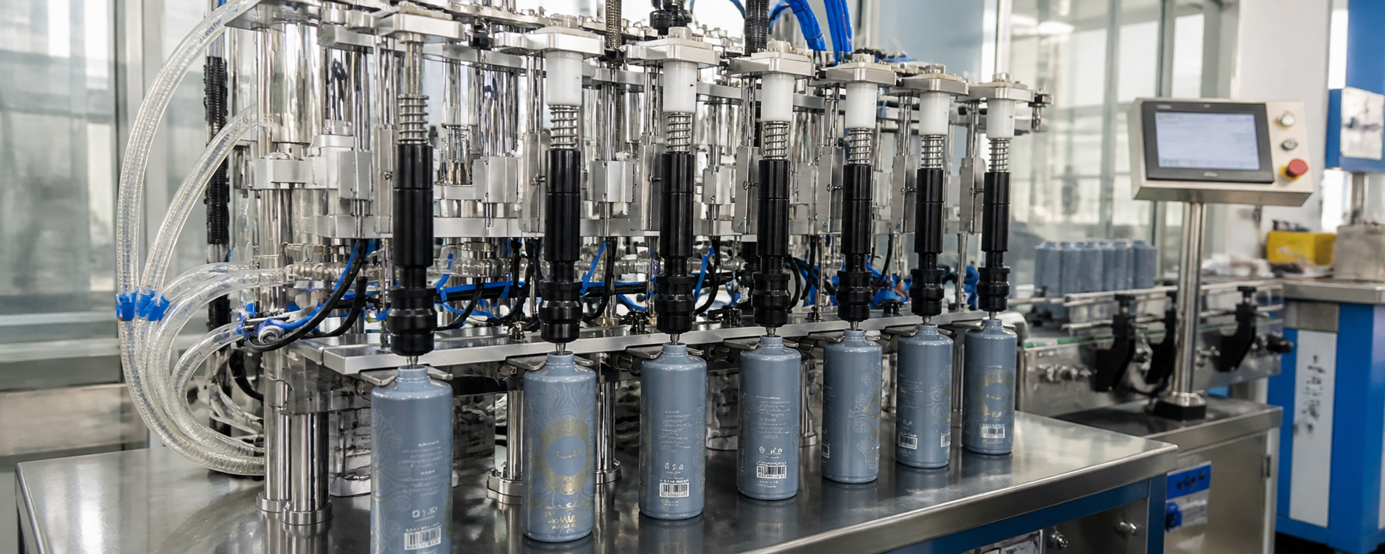 Automated perfume assembly line for Finished Perfume Solutions